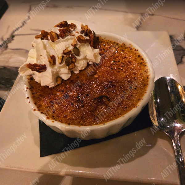 Georges bistro creme brulee
